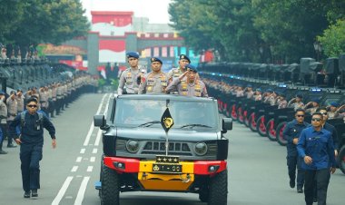 Kapolri Pimpin Apel dan Buka Rakernis Korps Brimob Polri Tahun 2026